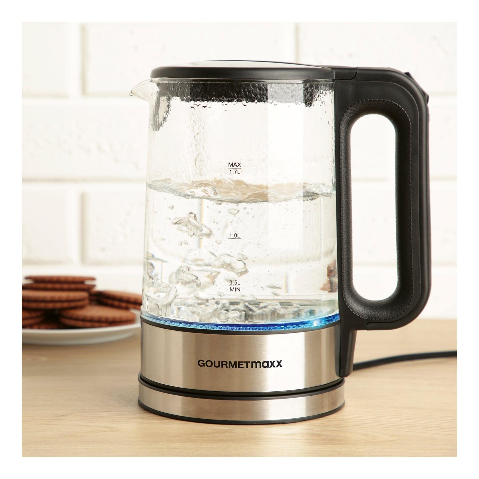 GOURMETmaxx Glas-Wasserkocher LED 1,7l 2200W