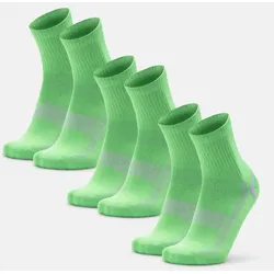 CLASSIC SPORTS QUARTER SOCKEN - 3-Pack - Grün/Grau - 39-42