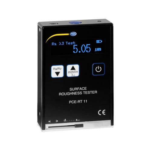 PCE Instruments Rauhigkeitsmessgerät PCE-RT 11 |Messbereich Rz,Rt 0,1...50µm |Ra,Rq 0,05...10µm |Piezoelektrischer Taster