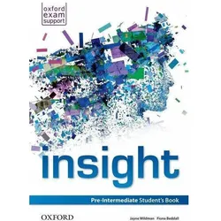 insight: Pre-Intermediate: Student's Book, Schulbücher von Fiona Beddall, Jayne Wildman