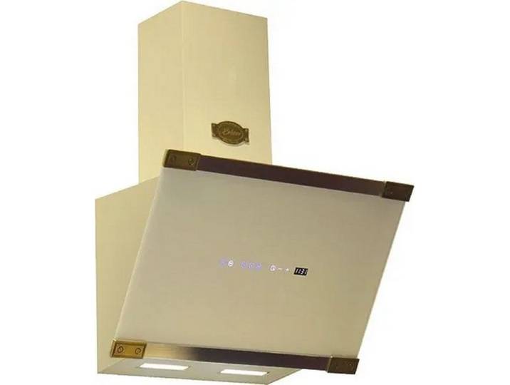 Kaiser Küchengeräte Wandhaube AT 6445 ElfAD ECO. Dunstabzugshaube 60 cm, Elfenbein Glas, Metallleisten