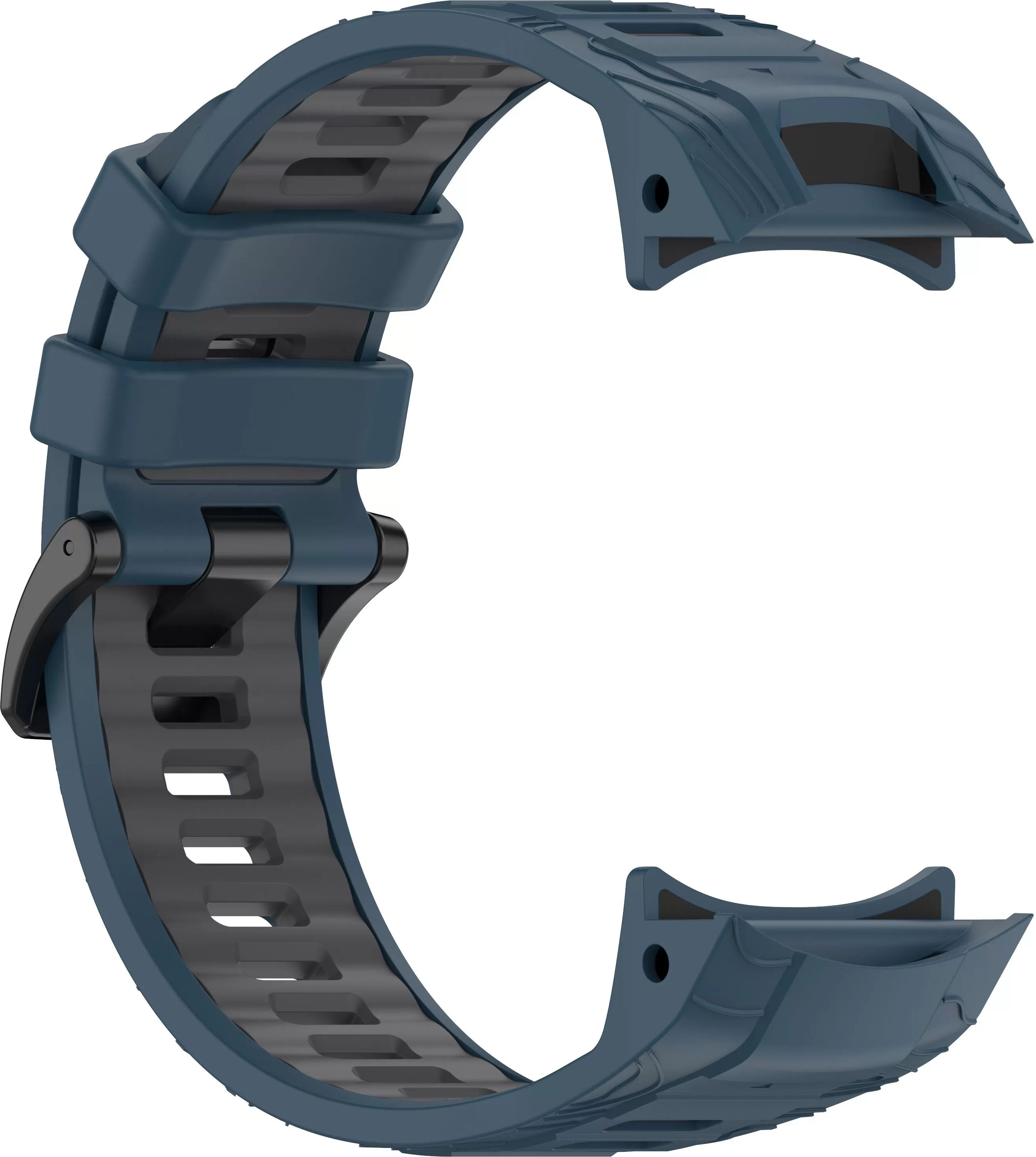 INF Garmin Instinct 3 Zweifarbige Silikon-Uhrenarmband model 1 Blau Model 2