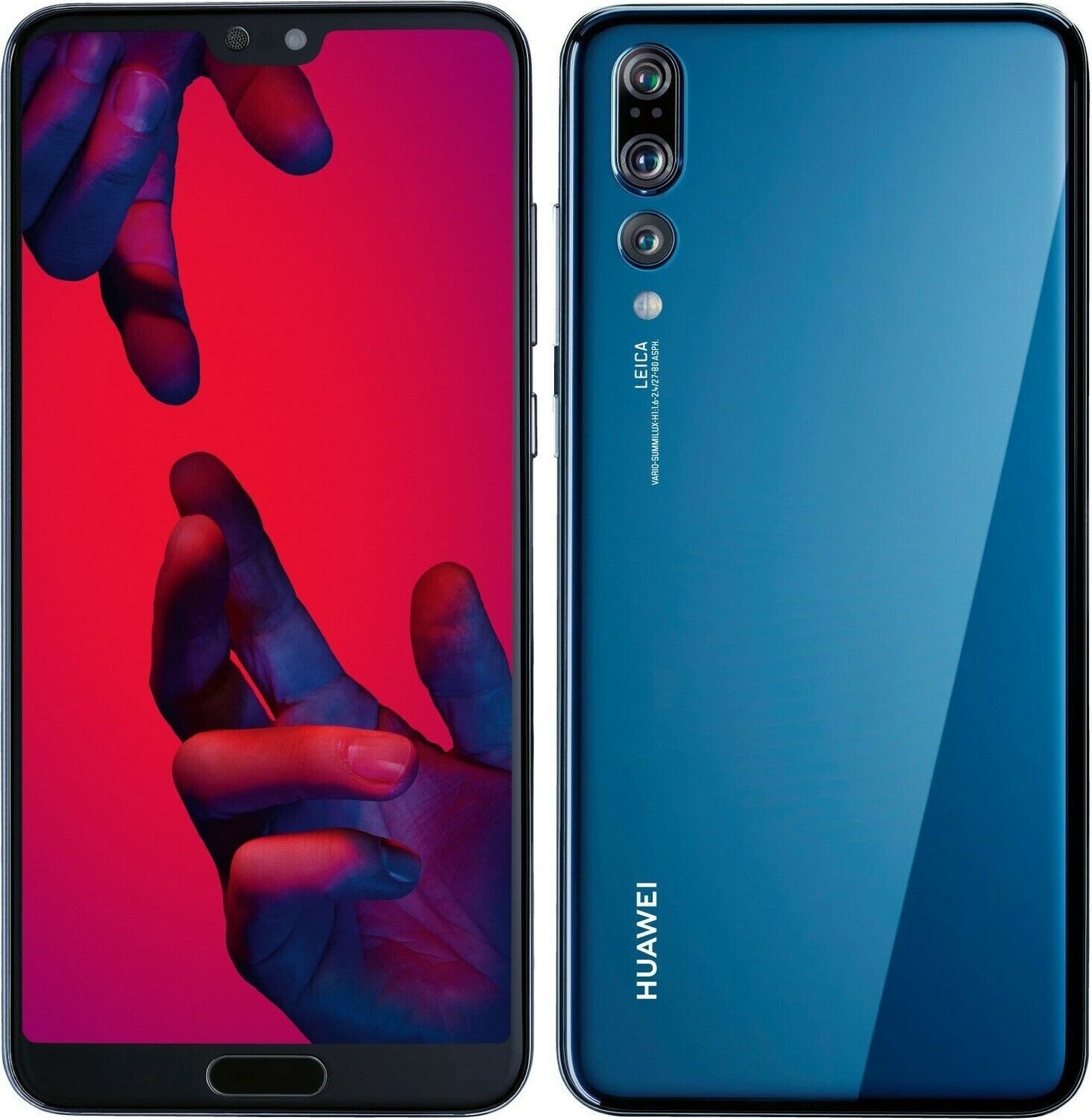 Huawei P20 Pro 128 GB Smartphone - 15,5 cm (6,1 Zoll) OLED Full HD 1080 x 2280 - 6 GB RAM - Android 8.1 Oreo - 4G - Dunkelblau - Bar - 2 SIM Support - kein SIM-Lock - Rear Camera: 40 Megapixel - 4000 mAh Akku - Near Field Kommunikation