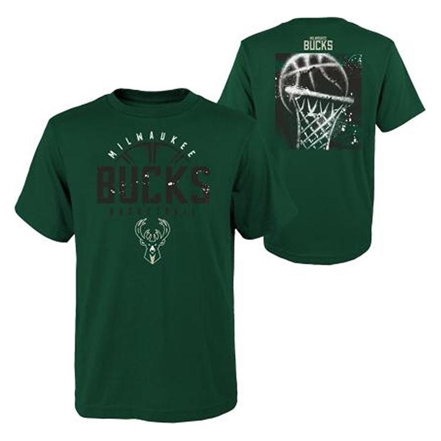 Outerstuff Nba Street Ball Ss Ctn Tee Milwaukee Bucks Bl146 (L) (Outerstuff)