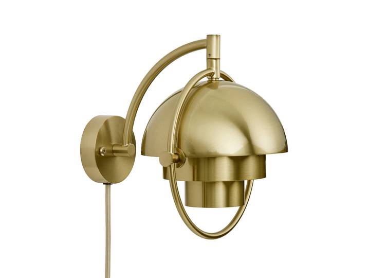 Multi-Line Wandleuchte messingfarben Metall G9 - GUBI Multi-Lite - Wohnzimmer - Design - Einflammig