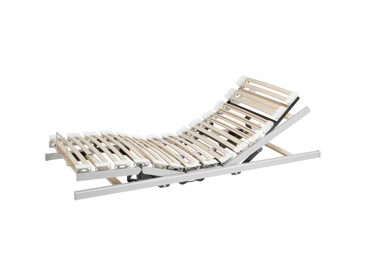 Topswiss Einlegerahmen mit Motor Flexomat Deluxe 3M Holz weiss 80 x 200 cm Elektrisch - Schweizer Möbelhersteller - Einlegerahmen mit Motor