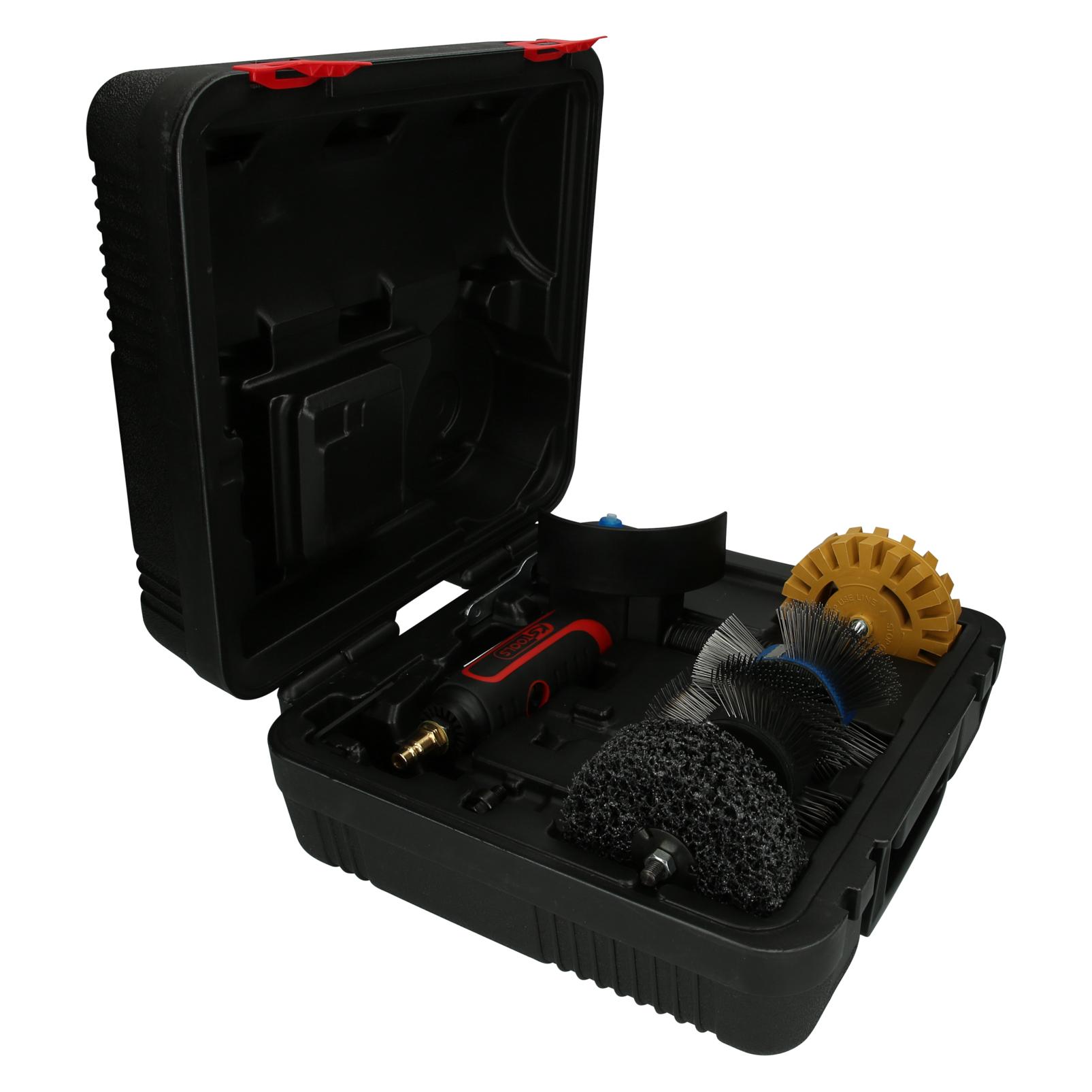 KS Tools Druckluft-Multi-Schleifer-Satz, 8-teilig, 370 Watt, 4000 U/min (515.5430)