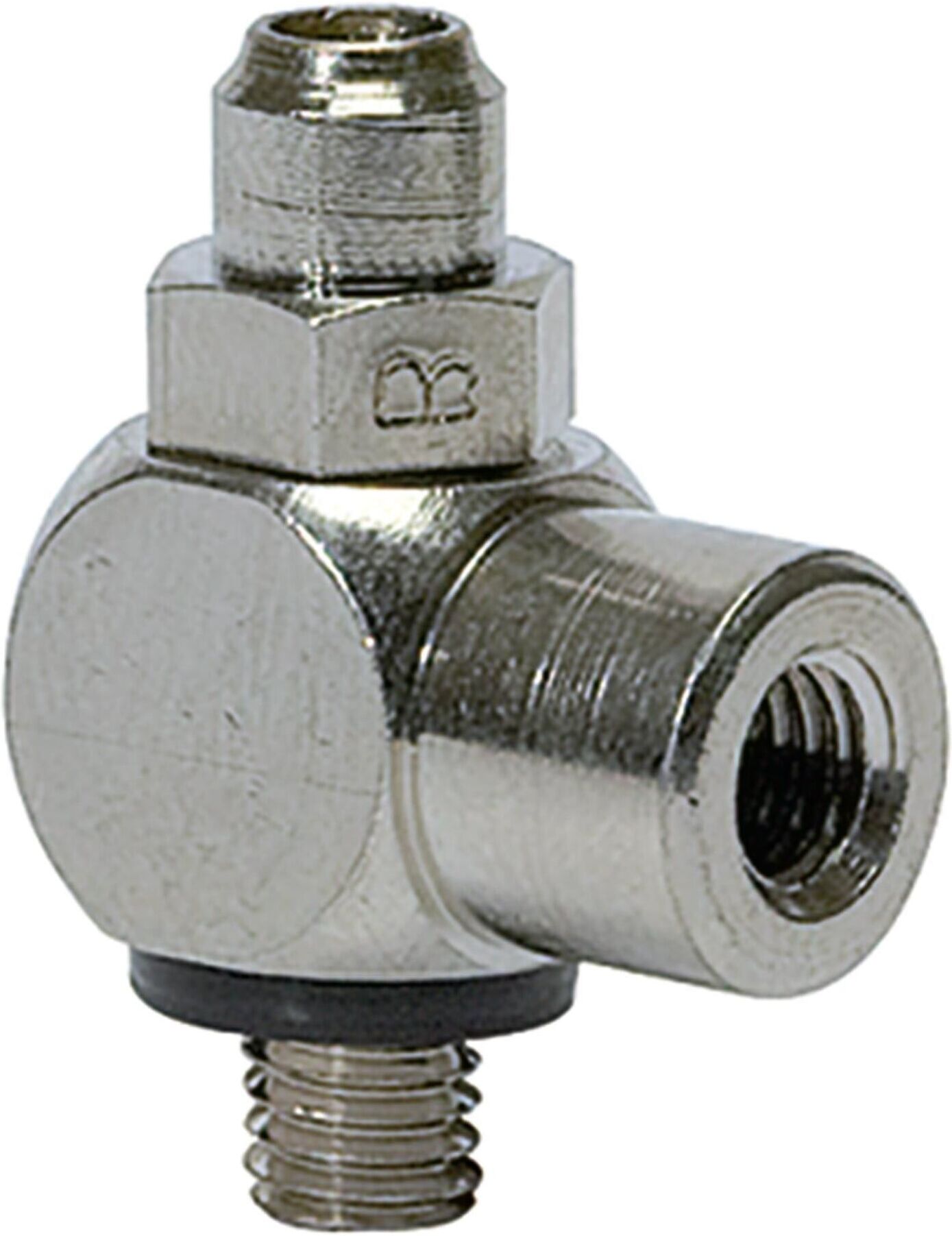 Riegler Drosselventil, Drosselung beidseitig (B), G 3/8 IG, G 3/8 (359.038-3/8)