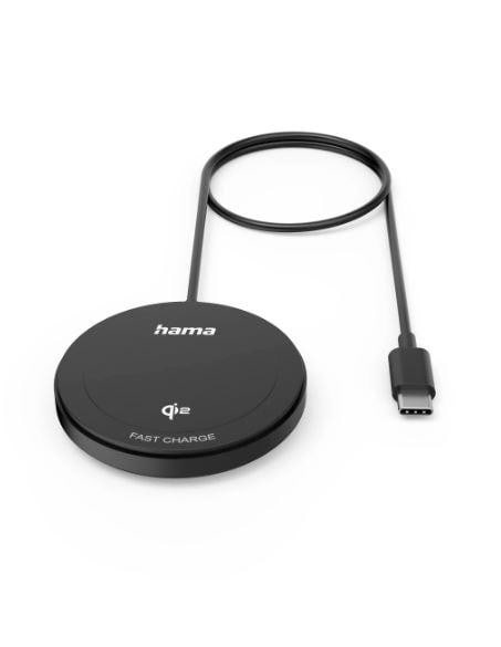 Hama 00201725 Kabelloses Qi2-Ladepad, 15W, Wireless Fast Charger, magnetisch, Schwarz