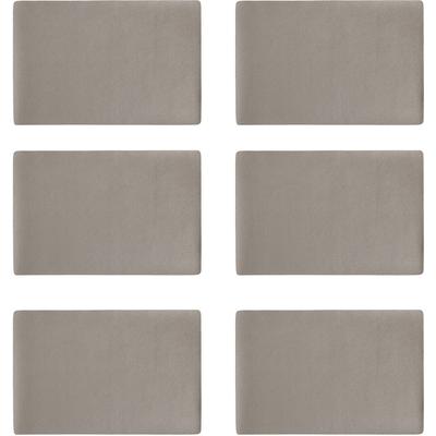 Platzset ZELLER PRESENT, grau (taupe), B:30cm L:45cm, Platzsets, Kunstleder, metallic, 30x45 cm