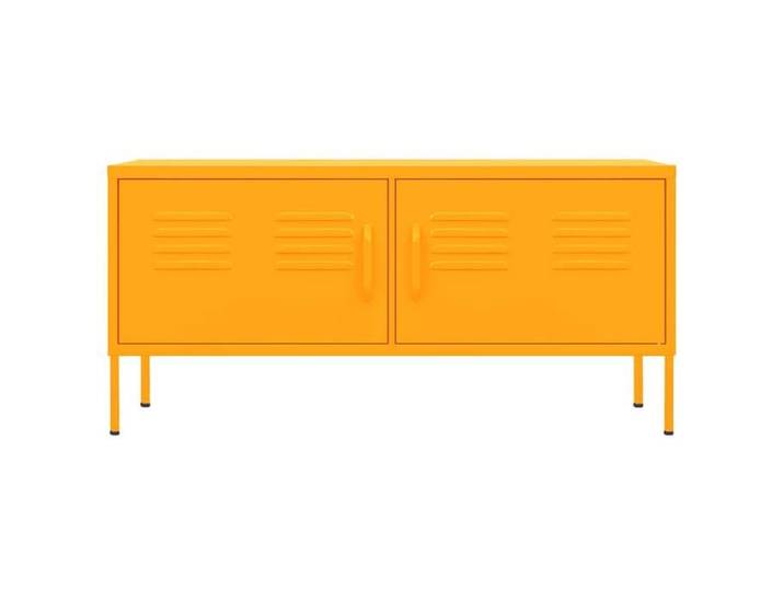 En soldes - MEUBLE HI-FI - Jaune - Armoire TV - Meuble TV - pour maison - Jaune moutarde 105x35x50cm Acier_9580