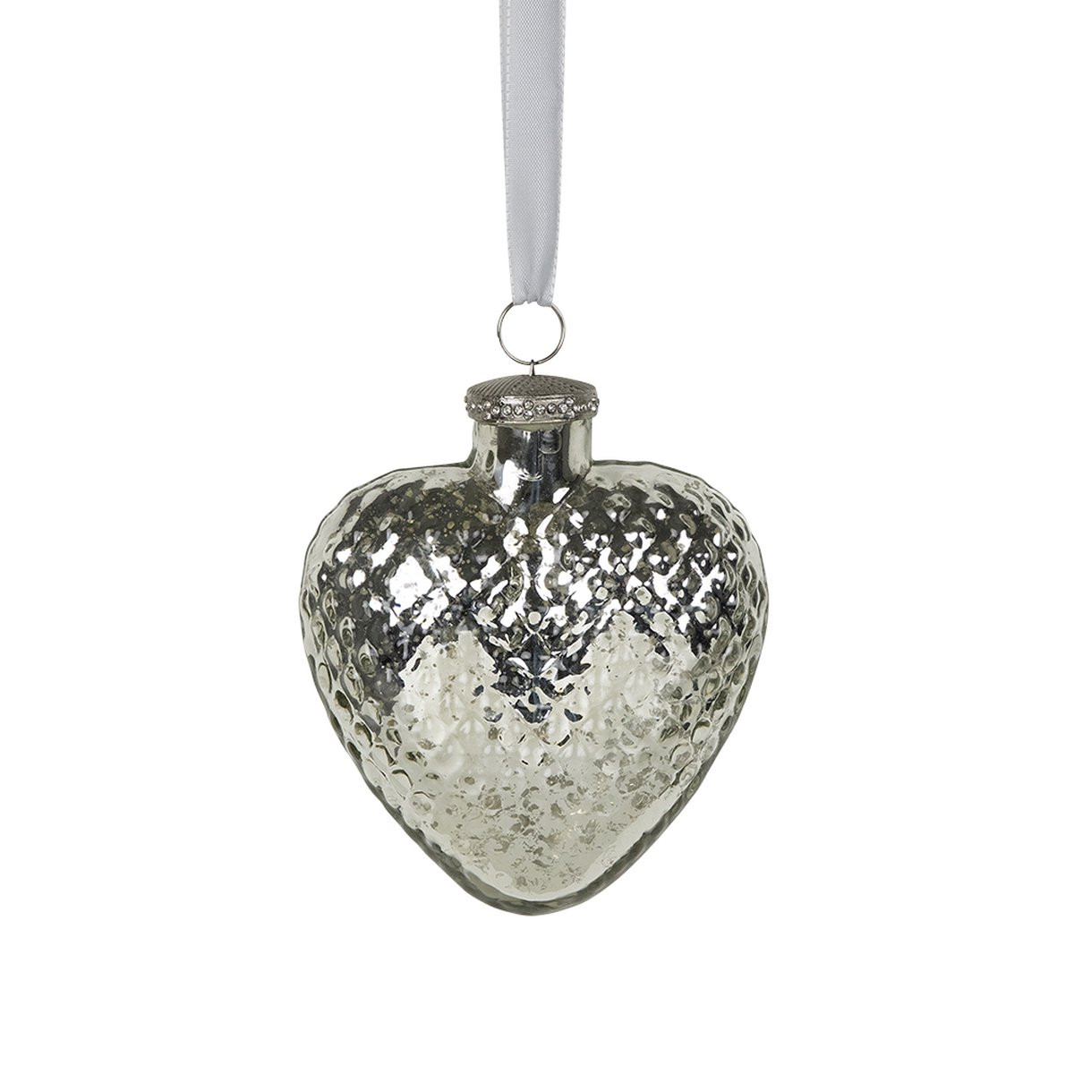 Mars & More Decoratie Hart Zilver 15 cm