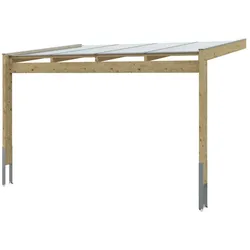 Skan Holz Terrassenüberdachung Novara Breite 450 cm 450 x 309 cm (Gr. 2) schiefergrau