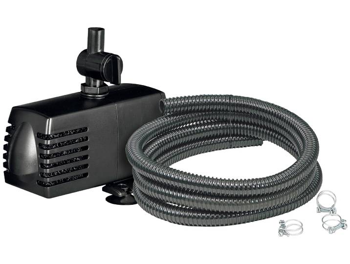 Teichpumpe UBBINK Pond Decor 900 , schwarz, B:8,5cm H:9cm, Pumpen, Teichpumpe, 900 l/h, inkl. Schlauch