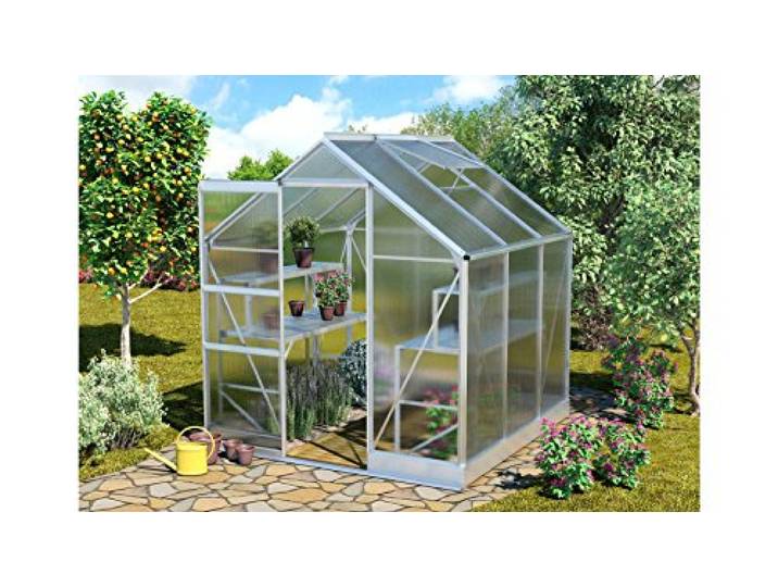 Gewächshaus Vitavia Apollo 3800 Alu silber 6mm HKP 3,8m²