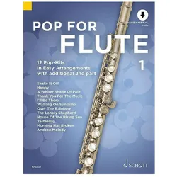 Schott Notenbuch Schott Pop For Flute 1 Querflöte, Audio-Online, DIN A4, Uwe Bye - Notenbuch