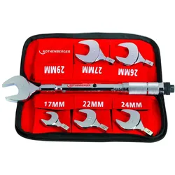 ROTHENBERGER Drehmoment-Gabelschlüssel-Set 17-22-24-26-27-29mm - 175001