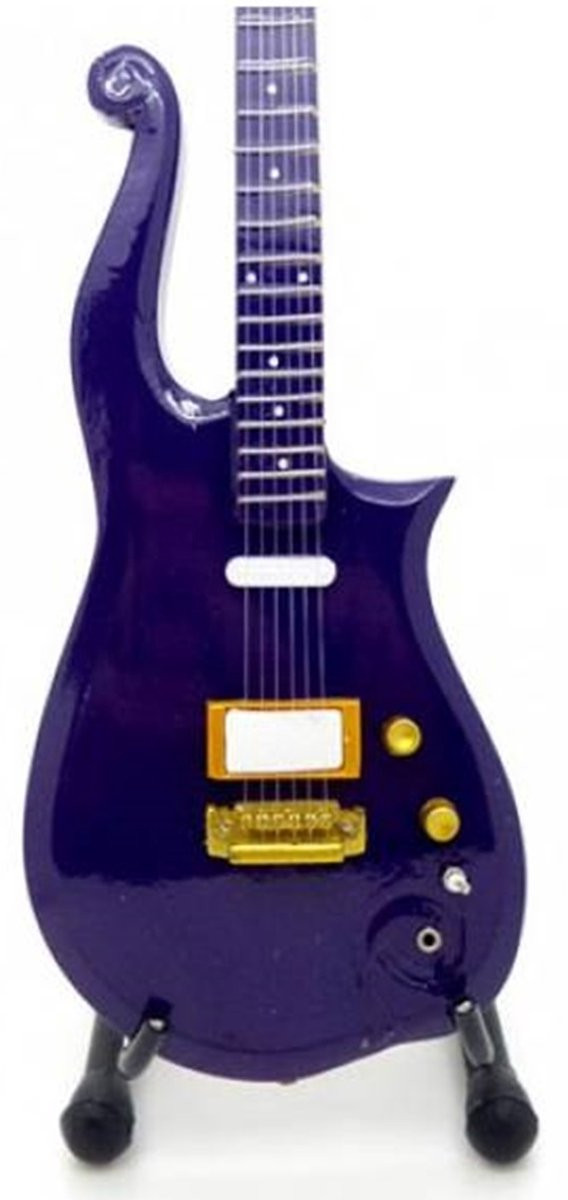 Miniatuur replica Prince Cloud gitaar - Paars