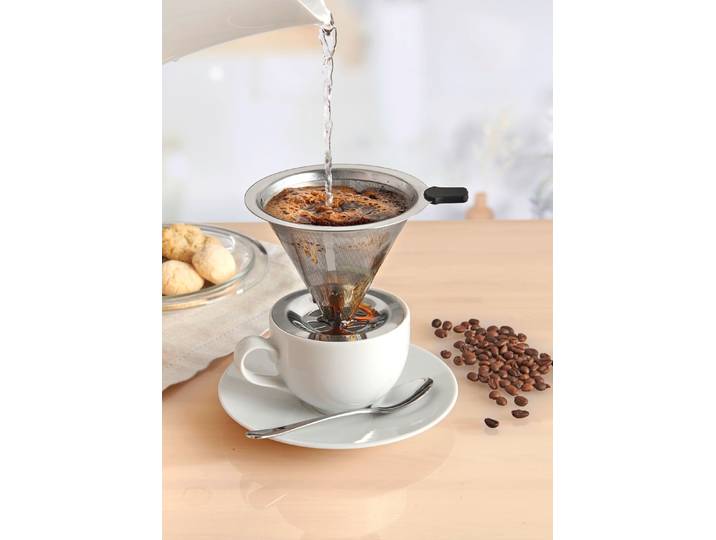 Edelstahl-Kaffee-Dauerfilter, Edelstahl