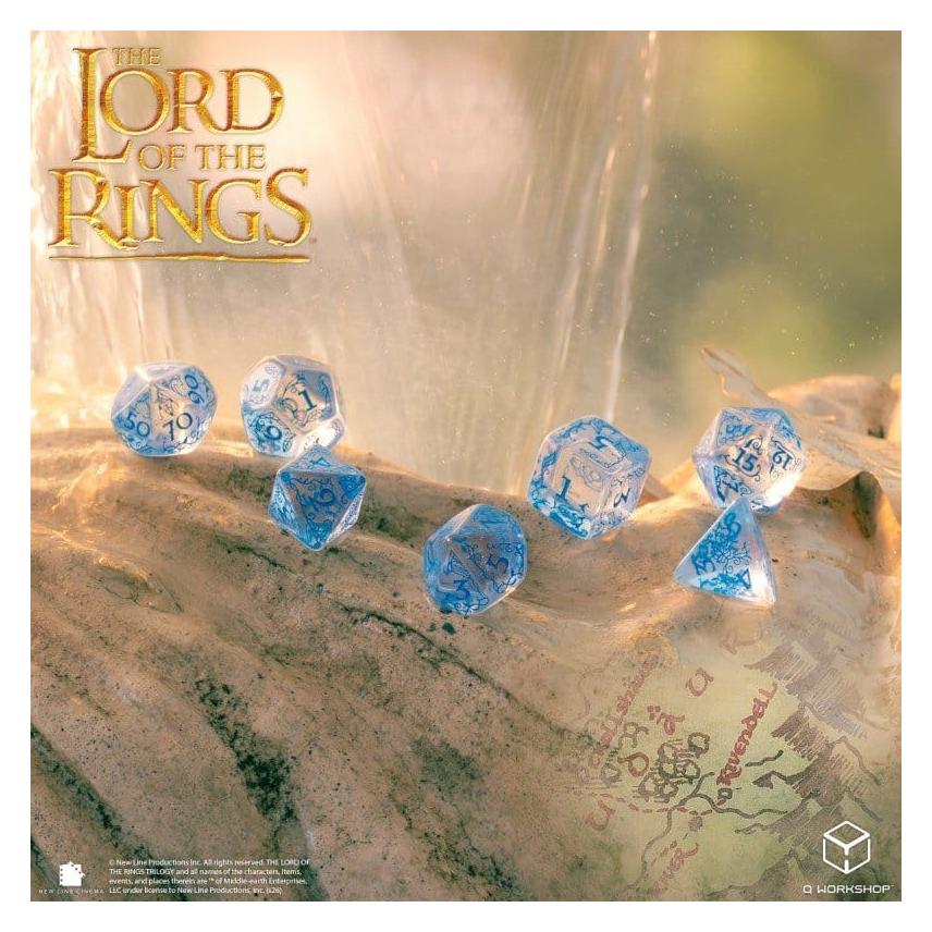 Q Workshop The Lord of the Rings: Rivendell Dice Set - Water (QWS49912)