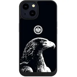 Nivocase Handyhülle für Apple iPhone 14 Hülle NIVOpure Case Schwarz Eintracht Frankfurt Offizielles (Apple iPhone 14), Smartphone Hülle, Schwarz