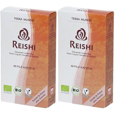 Reishi Vitalpilz Bio Terra Mundo Kapseln 2x 2x40 St