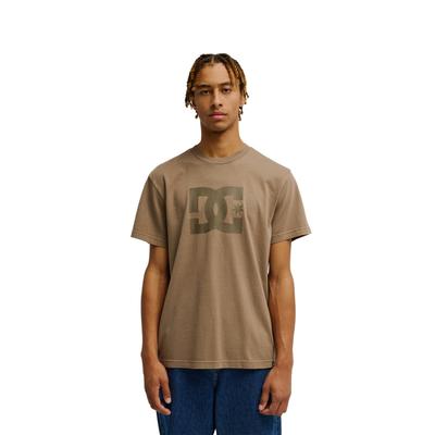 T-Shirt DC SHOES "DC Star Pigment Dye", Herren, Gr. M, beige (morel), Obermaterial: 75% Baumwolle, 25% Baumwolle., Shirts T-Shirt