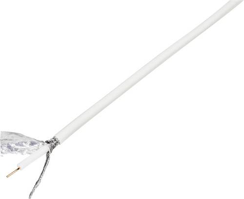 TRU Components 1570973 Koaxialkabel Außen-Durchmesser: 6.60mm RG6 /U 75Ω 120 dB Weiß 10m