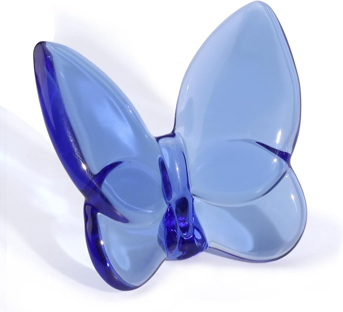SnelShoppen Kleine Kristallen Vlinder Beeldje - Blauwe 3D Vliegende Vlinder Decoratie voor op Tafel