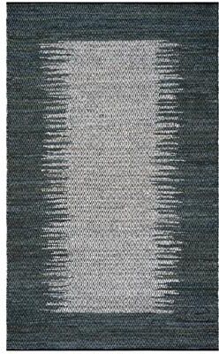 SAFAVIEH Handmade Vintage Boho Leather Mako Modern Stripe Leather Rug