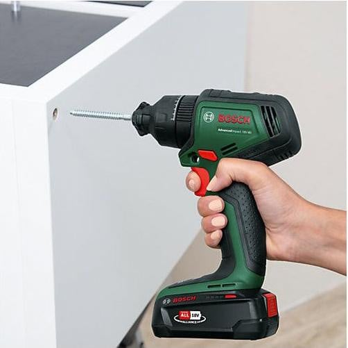 Bosch AdvancedImpact 18V-80 QuickSnap Accuboormachine-schroefmachine, 18V, 82 Nm, 13 mm boorklem, borstelloos, inclusief 3 bits
