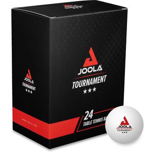 Joola Tischtennisbälle Tournament*** 40+, 3-Sterne Qualität, Ø 40mm, weiß, 24 Stück