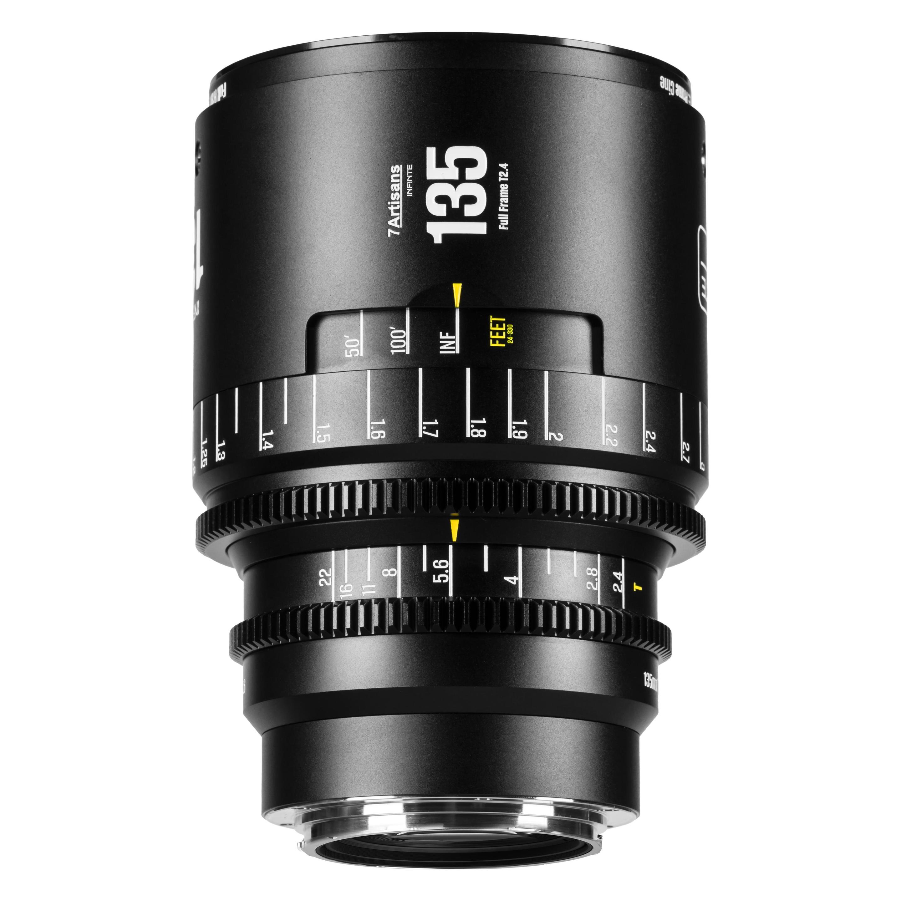 7artisans 135T24B-PL INF 135mm T2.4 INFINTE PL Mount (Black) (Arri PL, Vollformat) (135T24B-PL INF)