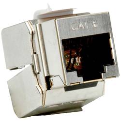 ROLINE Cat.6 (Class E) Keystone, geschirmt, werkzeuglos, silberfarben 26.11.0358