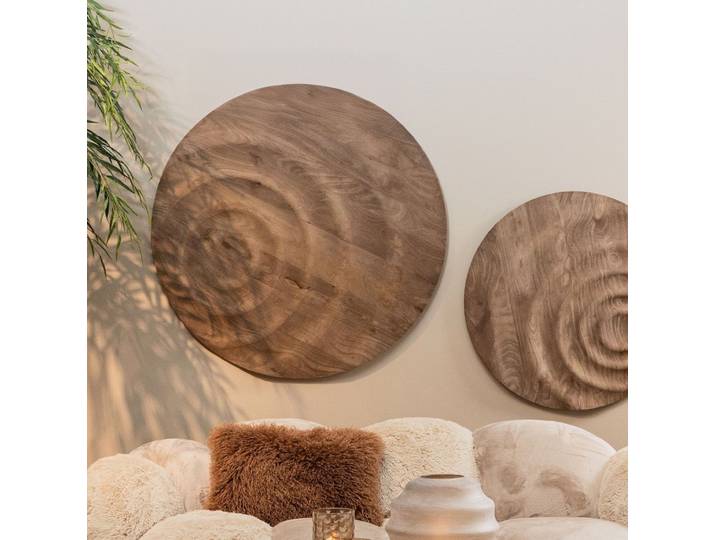 Wandpaneel Mattin Naturel mango circle L