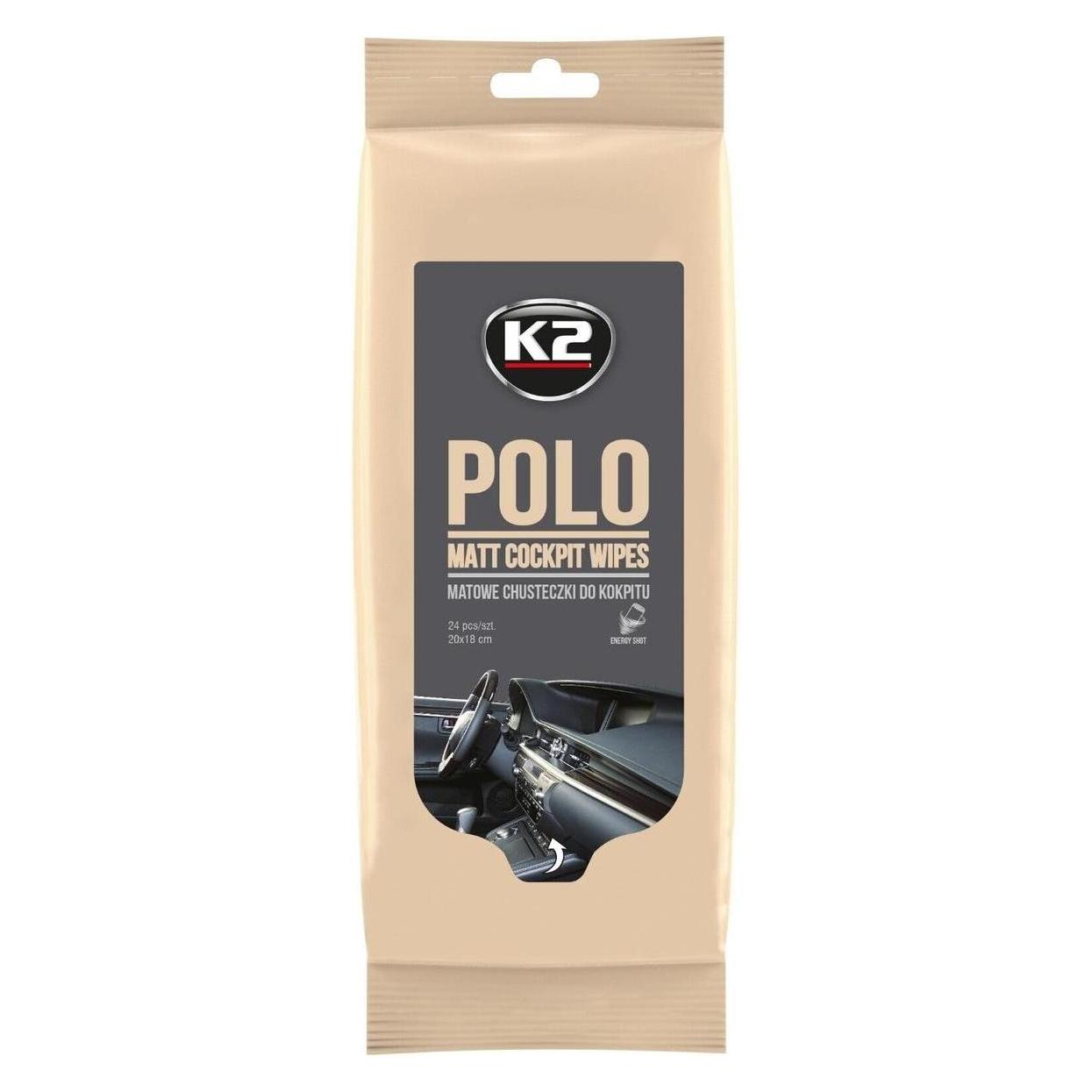 K2 Polo Mat Wet Wipes Dashboard 24pcs (44835995)