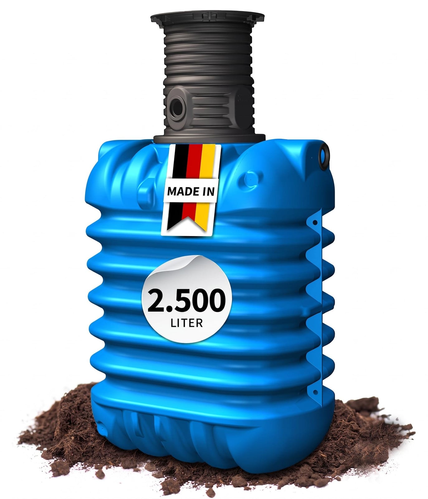 4rain MODULARIS ondergrondse regenwatertank 2500 L inclusief schachtverlenging