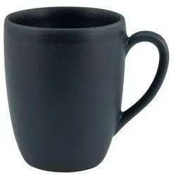 6er-Set CreaTable Kaffeebecher Soft Touch 300 ml Steinzeug Schwarz