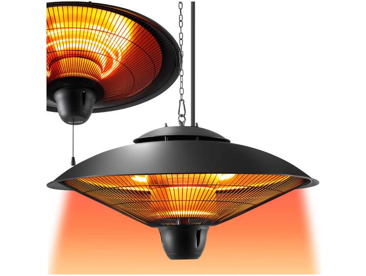 Radiateur infrarouge Solaris Orbit 2500 W, boîtier en aluminium - noir