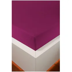 HEFEL Spannleintuch Edel Jersey - 90x190cm - 120x220cm	690 beere
