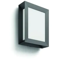 Philips myGarden LED Außenwandleuchte Karp Anthrazit aus Aluminium