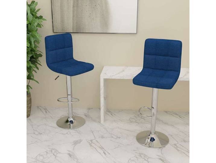 Meilleure MEUBLE Tabourets de bar lot de 2 bleu tissu&01_5614