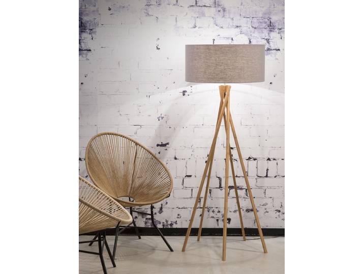 Lampadaire Kilimanjaro Ø 60cm Gris/Gris clair Lin E27