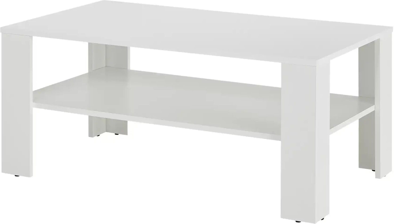 Höffner Couchtisch  Isola ¦ weiß ¦ Maße (cm): B: 59 H: 44