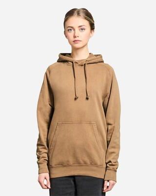Lane Seven LST004 Vintage Raglan Hooded Sweatshirt in Camel size XS   Cotton