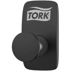 Tork Kleiderhaken Schwarz, einfach anzubringen, Image Design, 10 Haken, 460014
