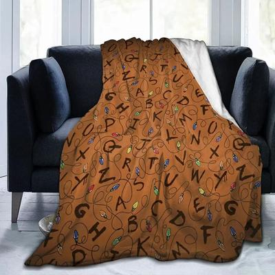 Uplift Picks Alphabet Lore Flannel Throw Blanket Soft Lightweight Cartoon Sofa Blanket 7 75x90 Cm (30x35 Inch)