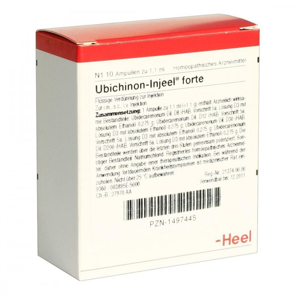 Biologische Heilmittel Heel GmbH Ubichinon Injeel forte Ampullen 01497445