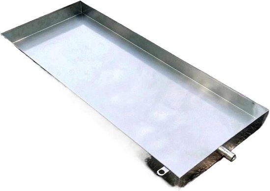 Aufbewahrungsbehälter Edelstahl - Spüle Klimaanlage Kondensationsbehälter - Kondensationswasser Lagerung - Edelstahl 304/201 - 90x40 cm - Silber