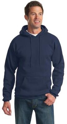 Port & Company PC90H Essential Fleece Pullover Hooded Sweatshirt in Navy Blue size 3XL